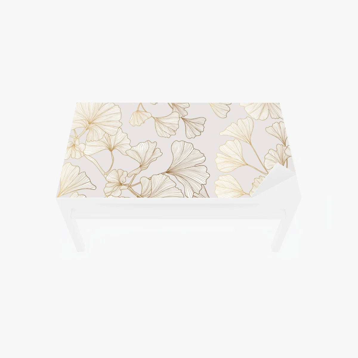 Tischaufkleber und Schreibtischaufkleber feines goldenes ginkgo-blätter muster – Wallnifity® Tischaufkleber und Schreibtischaufkleber feines goldenes ginkgo-blätter muster – Wallnifity®