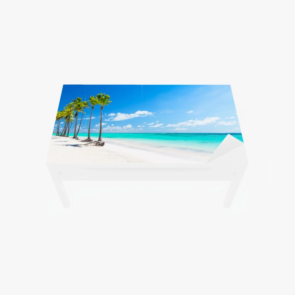 Tischaufkleber und Schreibtischaufkleber tropisches strandpanorama in Punta Cana – Wallnifity® Tischaufkleber und Schreibtischaufkleber tropisches strandpanorama in Punta Cana – Wallnifity®
