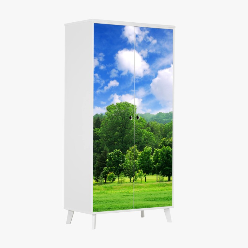 Schrankaufkleber goldenes botanisches muster – Wallnifity®