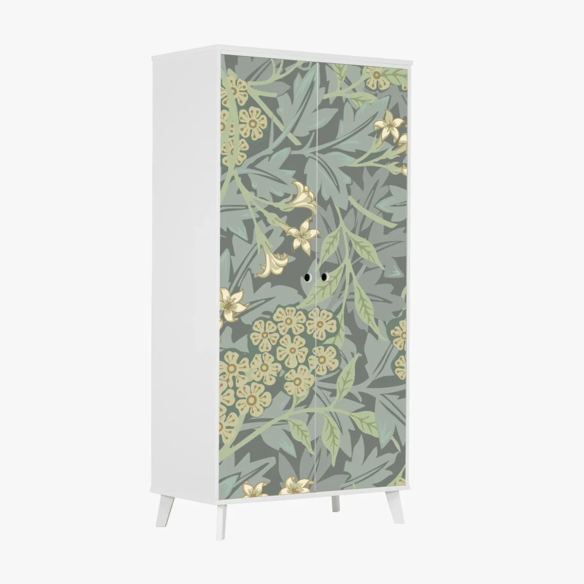 Schrankaufkleber vintage botanisches blumenmuster – Wallnifity®