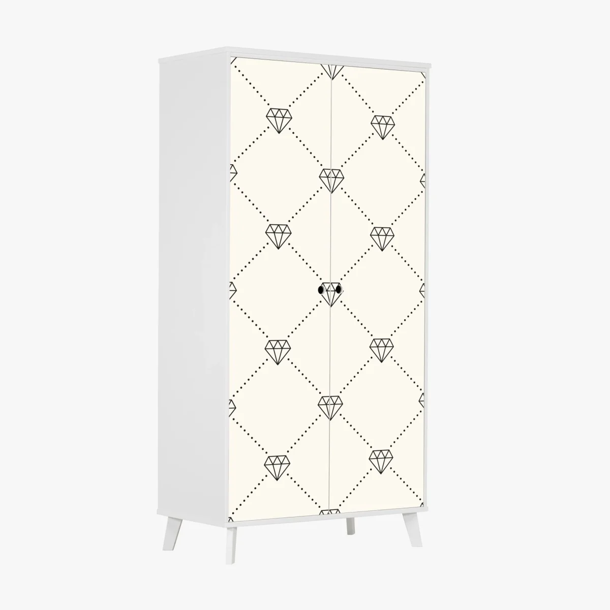 Schrankaufkleber diamentgittermuster auf beigem hintergrund – Wallnifity® Schrankaufkleber diamentgittermuster auf beigem hintergrund – Wallnifity®