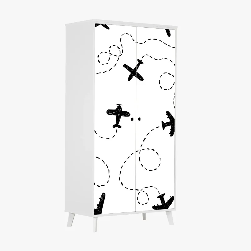 Schrankaufkleber weiche blaue sterne für das kinderzimmer – Wallnifity®