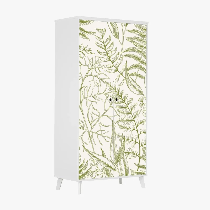 Schrankaufkleber grüne marmortextur abstrakt – Wallnifity®