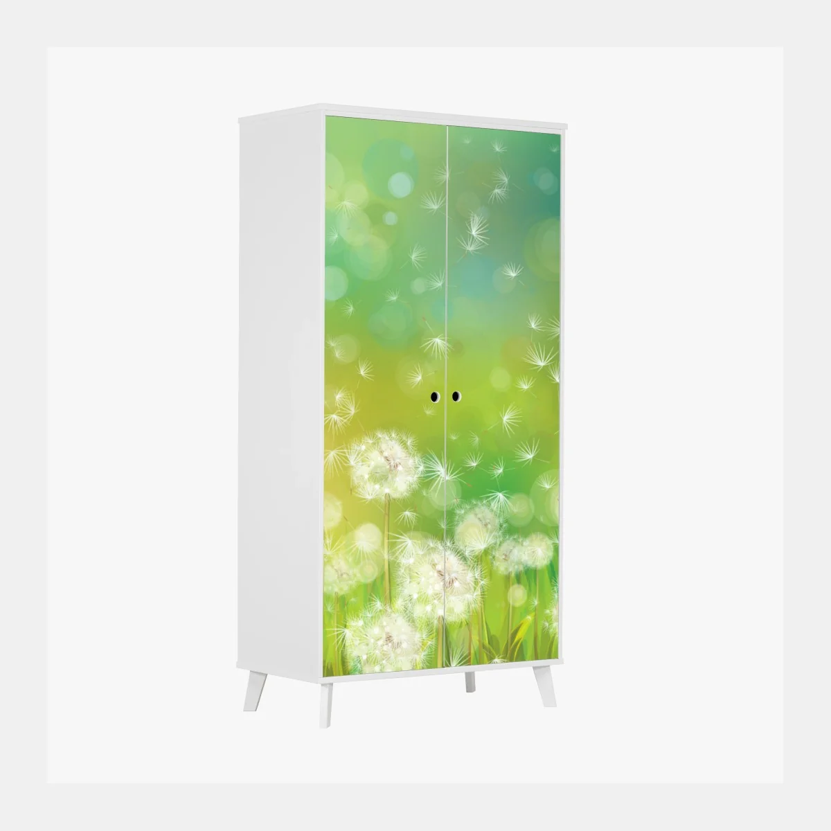 Schrankaufkleber frühlingswiese mit löwenzahn – Wallnifity® Schrankaufkleber frühlingswiese mit löwenzahn – Wallnifity®