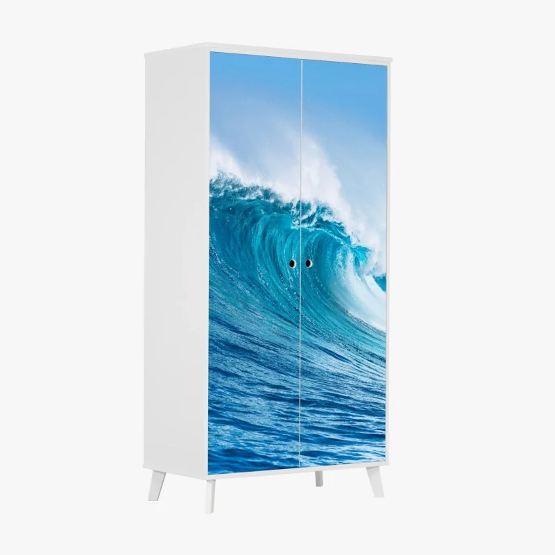 Schrankaufkleber sonnenblume in der ecke auf weißem hintergrund – Wallnifity®