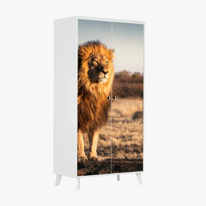 Schrankaufkleber türkis-gelbes abstraktes muster – Wallnifity®