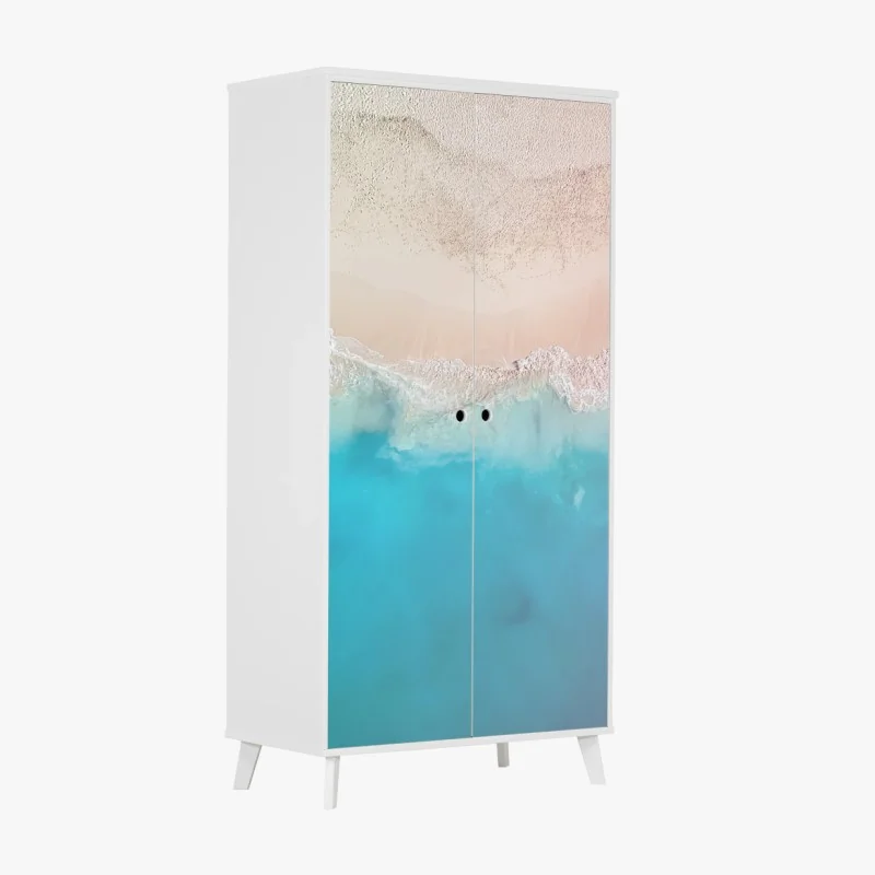 Schrankaufkleber tropische bananenblatt-illustration – Wallnifity®