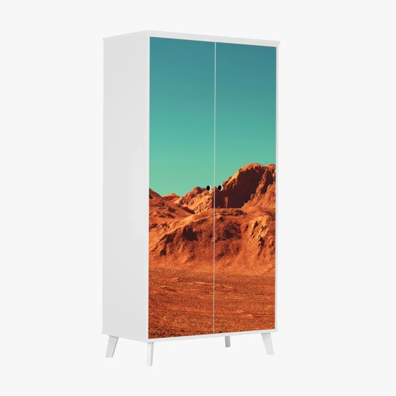 Schrankaufkleber marslandschaft — planetarische szene