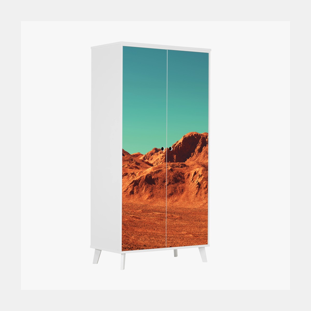 Schrankaufkleber marslandschaft — planetarische szene – Wallnifity®