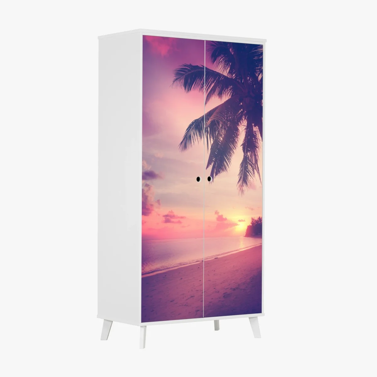 Schrankaufkleber tropischer sonnenuntergang am strand – Wallnifity® Schrankaufkleber tropischer sonnenuntergang am strand – Wallnifity®