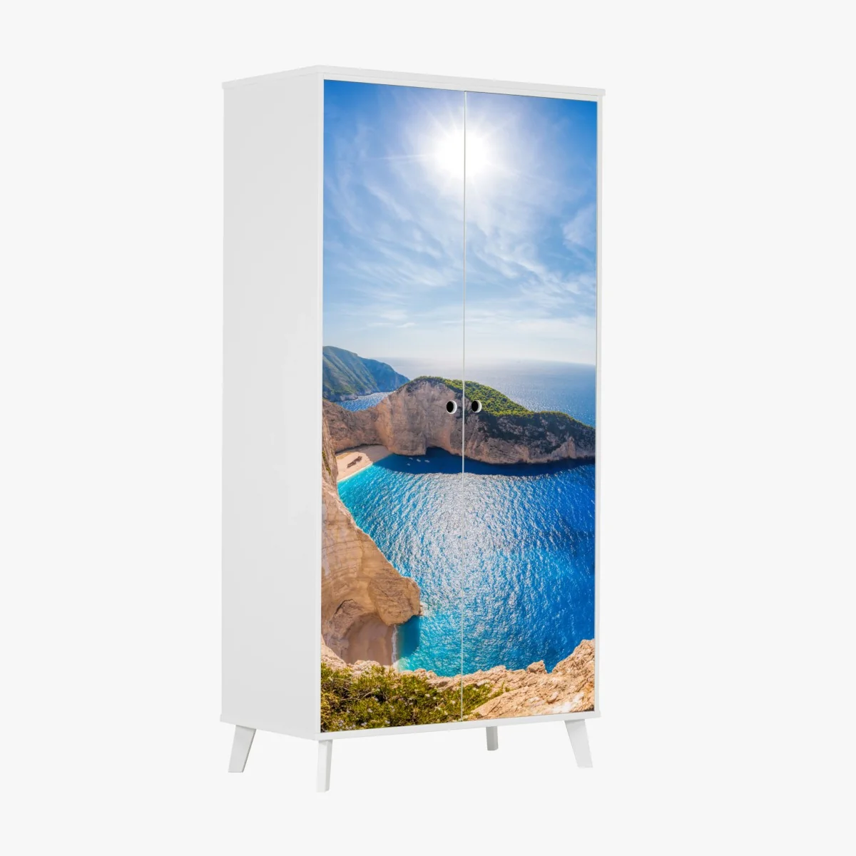 Schrankaufkleber sonnenklippen am Navagio strand, Zakynthos – Wallnifity® Schrankaufkleber sonnenklippen am Navagio strand, Zakynthos – Wallnifity®