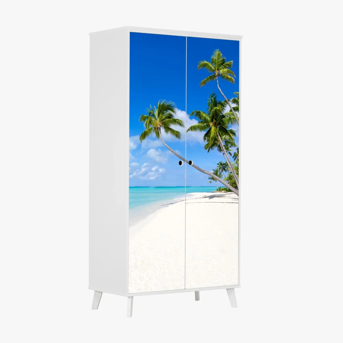 Schrankaufkleber tropischer palmenstrand – Wallnifity® Schrankaufkleber tropischer palmenstrand – Wallnifity®