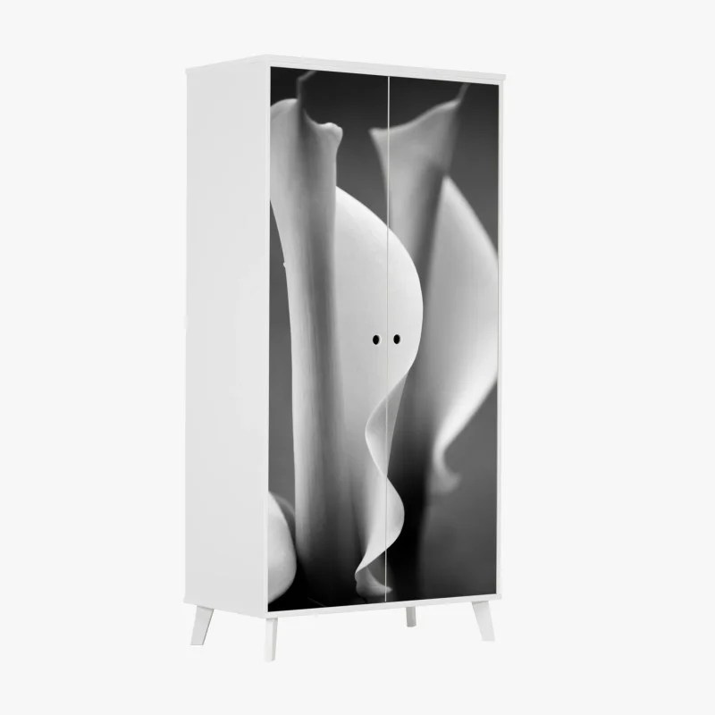 Schrankaufkleber vintage aquarell leopard im tropischen dschungel – Wallnifity®