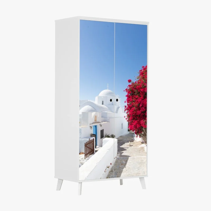 Schrankaufkleber pastellwolken und luftballons muster – Wallnifity®