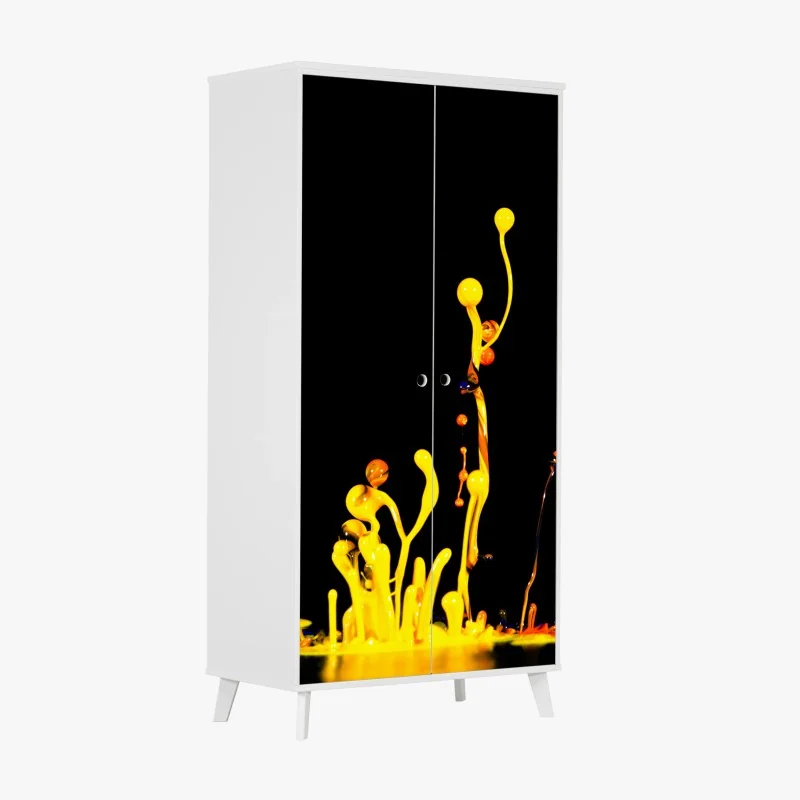 Schrankaufkleber handgezeichnetes glühbirnenmuster – Wallnifity®