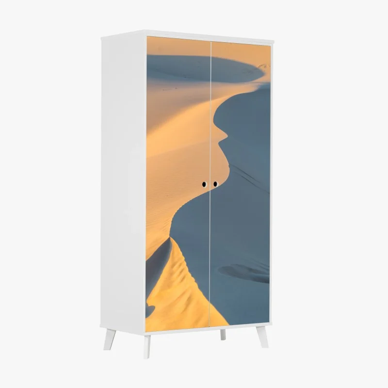 Schrankaufkleber art deco geometrisches muster in gold und schwarz – Wallnifity®