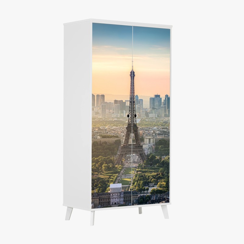 Schrankaufkleber Paris skyline mit dem Eiffelturm