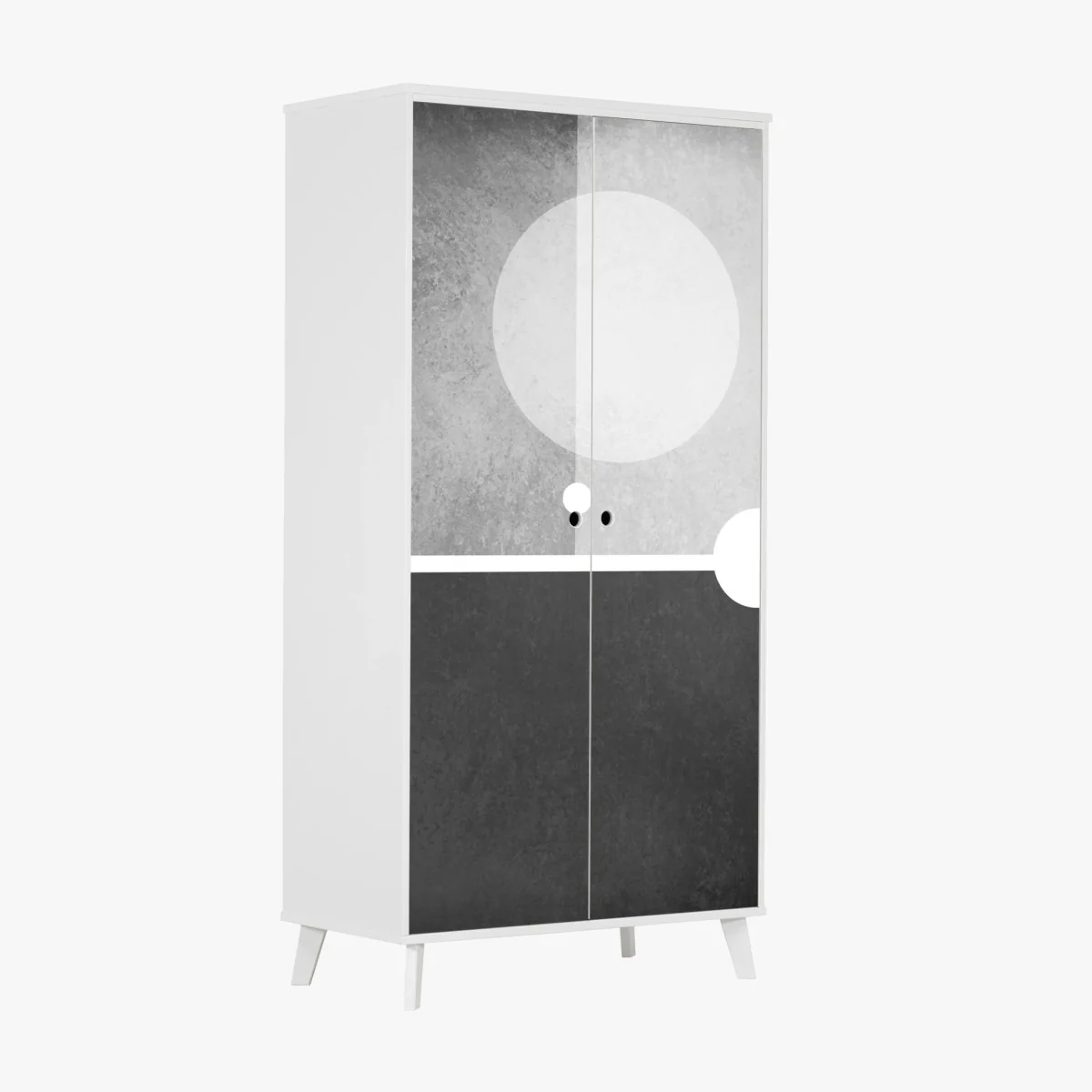 Schrankaufkleber minimalistische geometrische komposition – Wallnifity® Schrankaufkleber minimalistische geometrische komposition – Wallnifity®