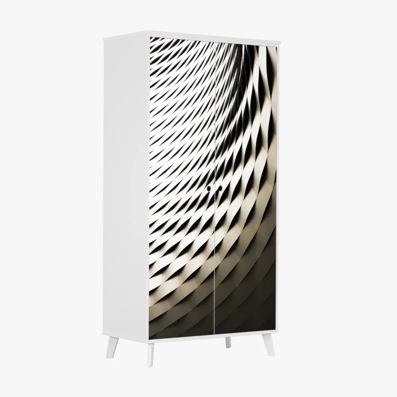 Schrankaufkleber modernes geometrisches architekturmuster