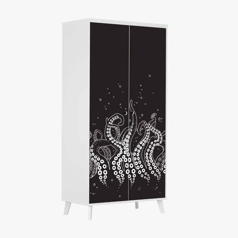 Schrankaufkleber oktopus tentakel muster