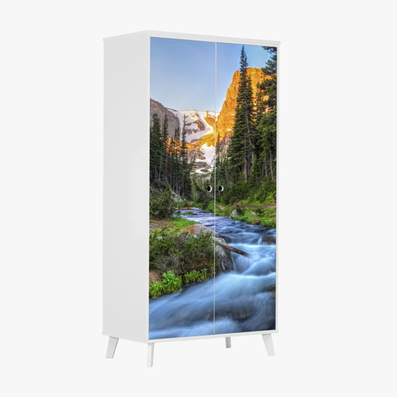 Schrankaufkleber goldenes botanisches muster – Wallnifity®