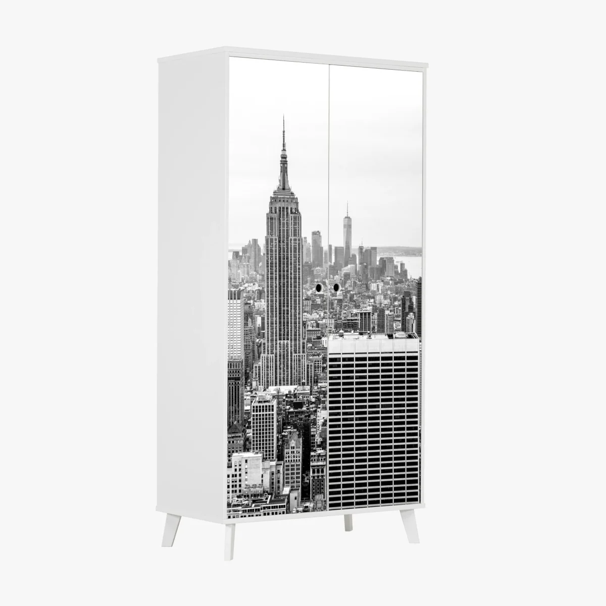 Schrankaufkleber zeitlose New York skyline mit Empire State Building – Wallnifity® Schrankaufkleber zeitlose New York skyline mit Empire State Building – Wallnifity®