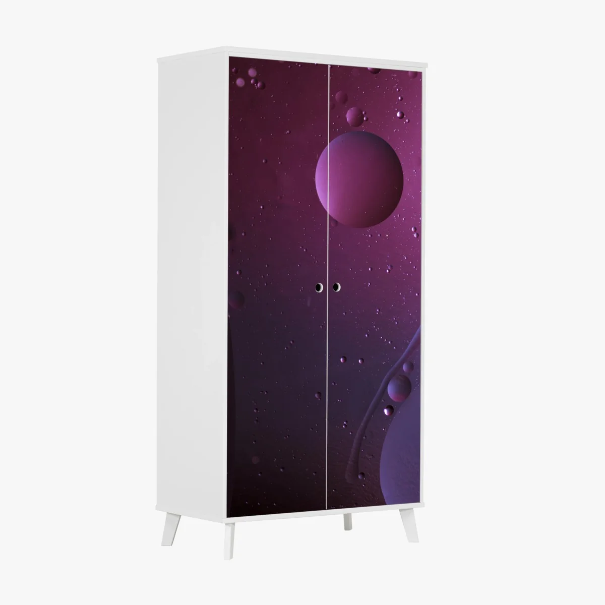 Schrankaufkleber violette kosmische sphären abstrakte kunst – Wallnifity® Schrankaufkleber violette kosmische sphären abstrakte kunst – Wallnifity®