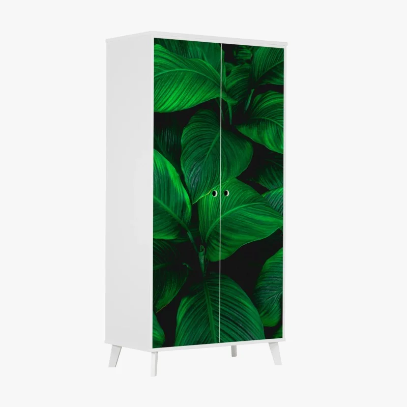 Schrankaufkleber goldenes botanisches muster – Wallnifity®