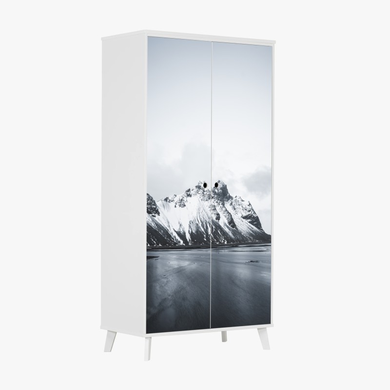 Schrankaufkleber küstenstadt unter der milchstraße – Wallnifity®