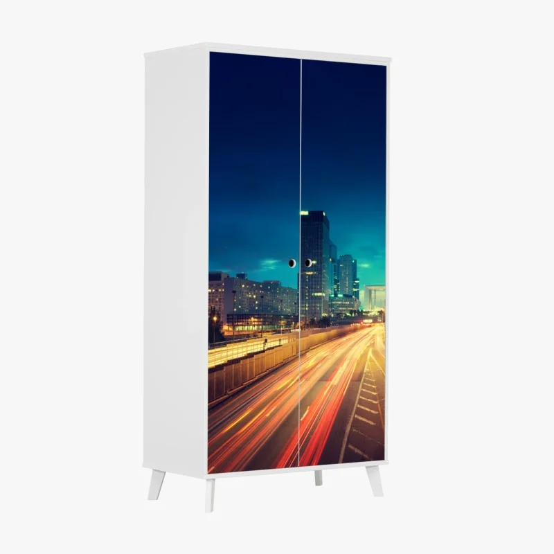 Schrankaufkleber farbenfrohes graffiti-wandbild – Wallnifity®