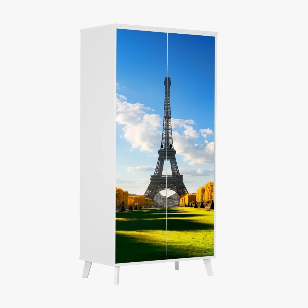 Schrankaufkleber frühling am Champs de Mars, Eiffelturm, Paris – Wallnifity® Schrankaufkleber frühling am Champs de Mars, Eiffelturm, Paris – Wallnifity®