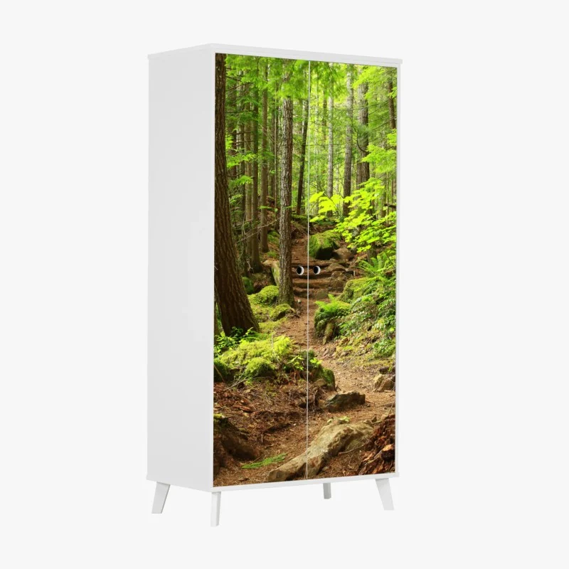 Schrankaufkleber goldenes botanisches muster – Wallnifity®