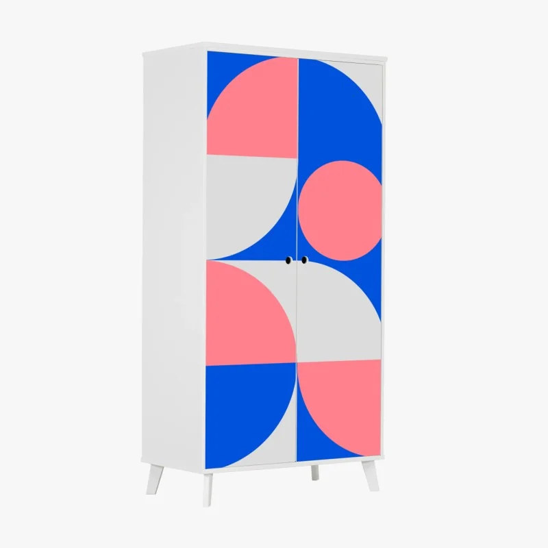 Schrankaufkleber skandinavische geometrische komposition