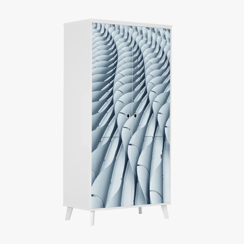 Schrankaufkleber abstraktes architektonisches fasadenmuster