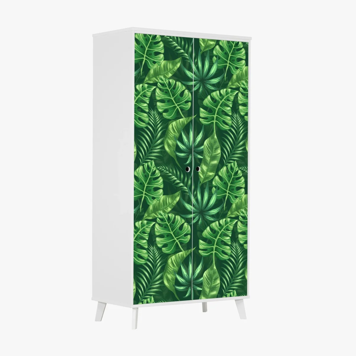 Schrankaufkleber tropisches monstera blattmuster – Wallnifity® Schrankaufkleber tropisches monstera blattmuster – Wallnifity®