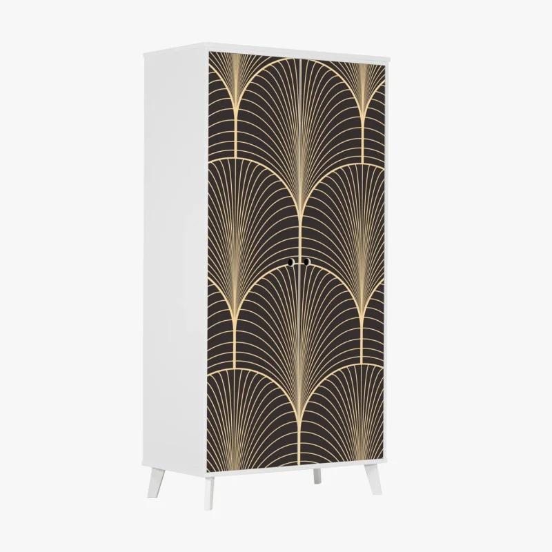 Schrankaufkleber grüne marmortextur abstrakt – Wallnifity®