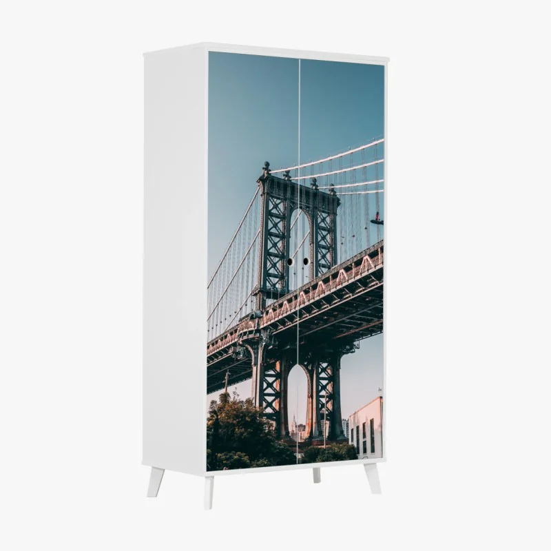 Schrankaufkleber rosa vögel und chryzanthemenmuster – Wallnifity®