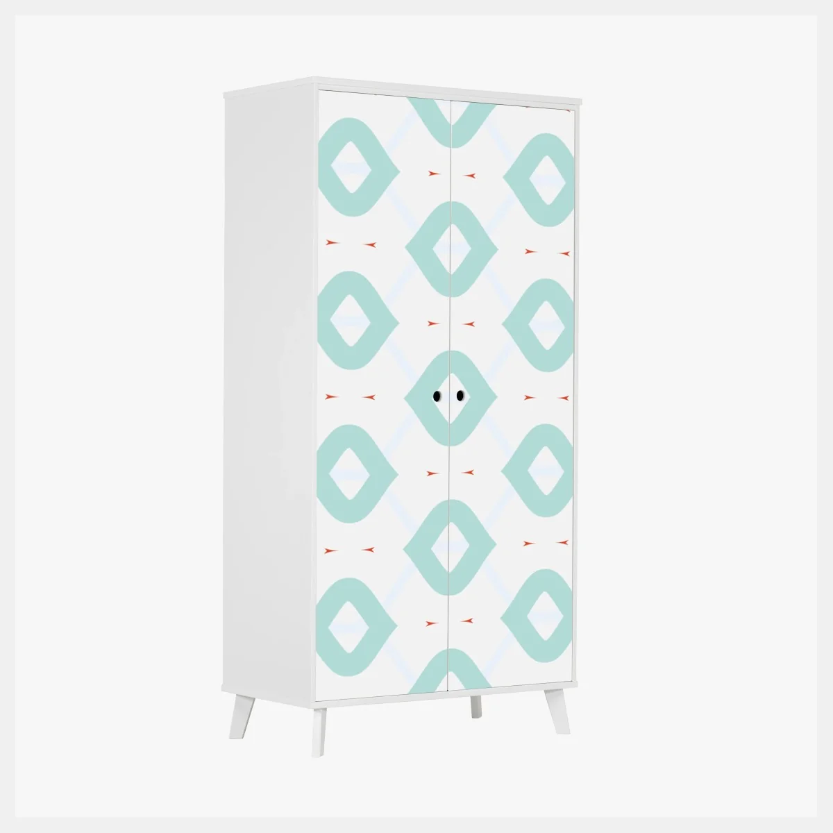 Schrankaufkleber türkis geometrisches rautenmuster – Wallnifity® Schrankaufkleber türkis geometrisches rautenmuster – Wallnifity®