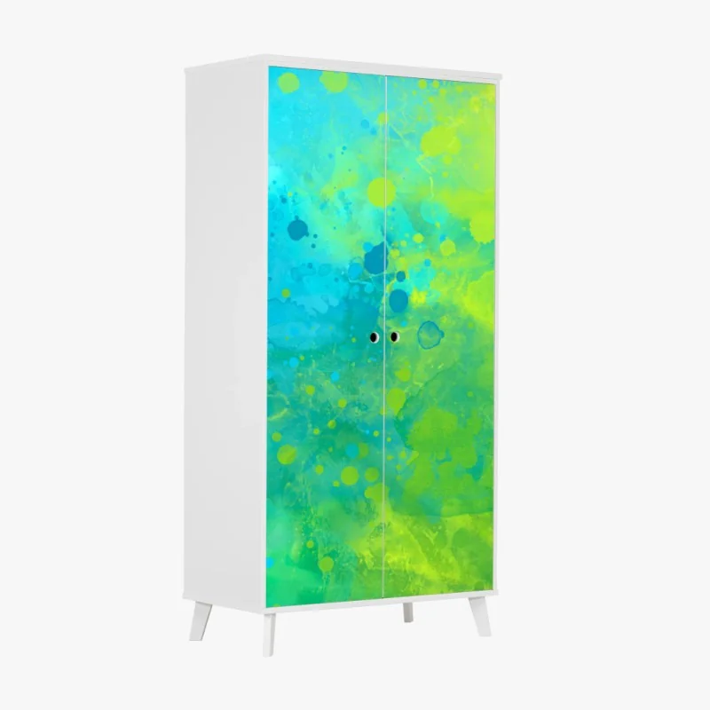 Schrankaufkleber niedliches gestreiftes fuchsmuster – Wallnifity®