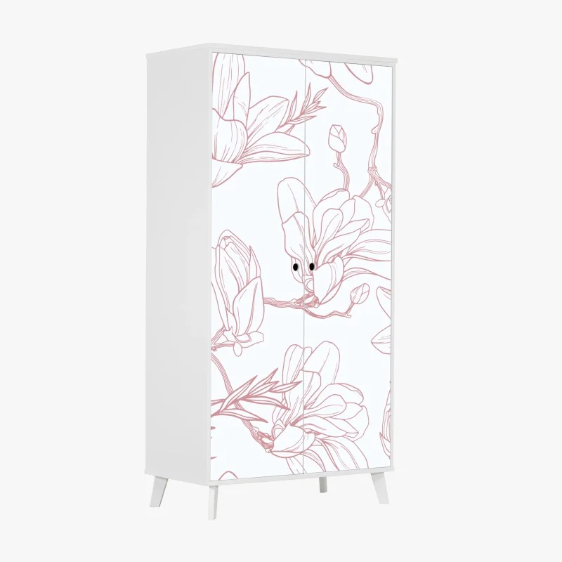 Schrankaufkleber niedliches waldfuchs-muster – Wallnifity®