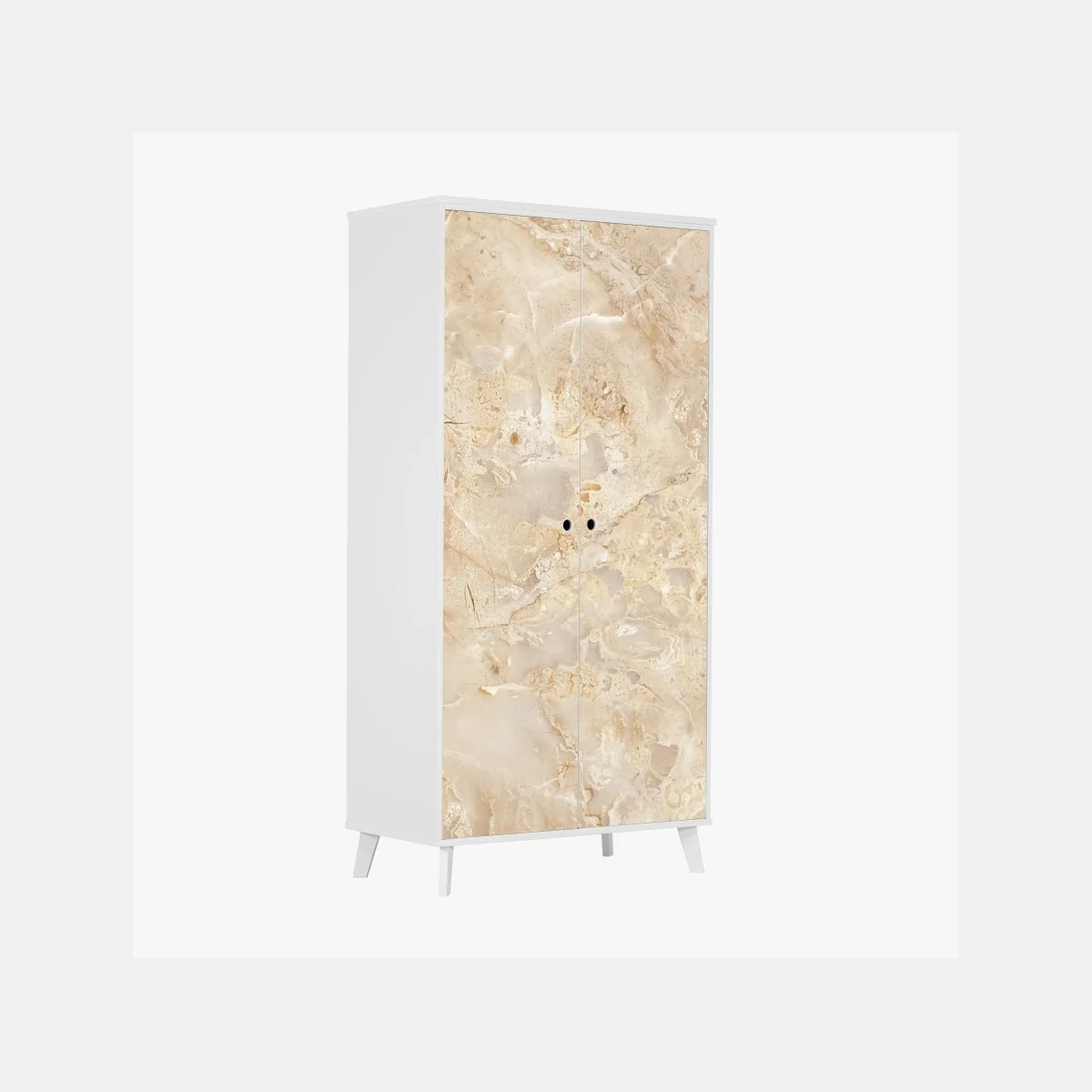 Schrankaufkleber beige marmortextur mit natürlichen aderungen – Wallnifity® Schrankaufkleber beige marmortextur mit natürlichen aderungen – Wallnifity®