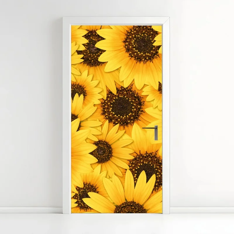 Türaufkleber silbernes propellerflugzeug über nebeligen bergen – Wallnifity®