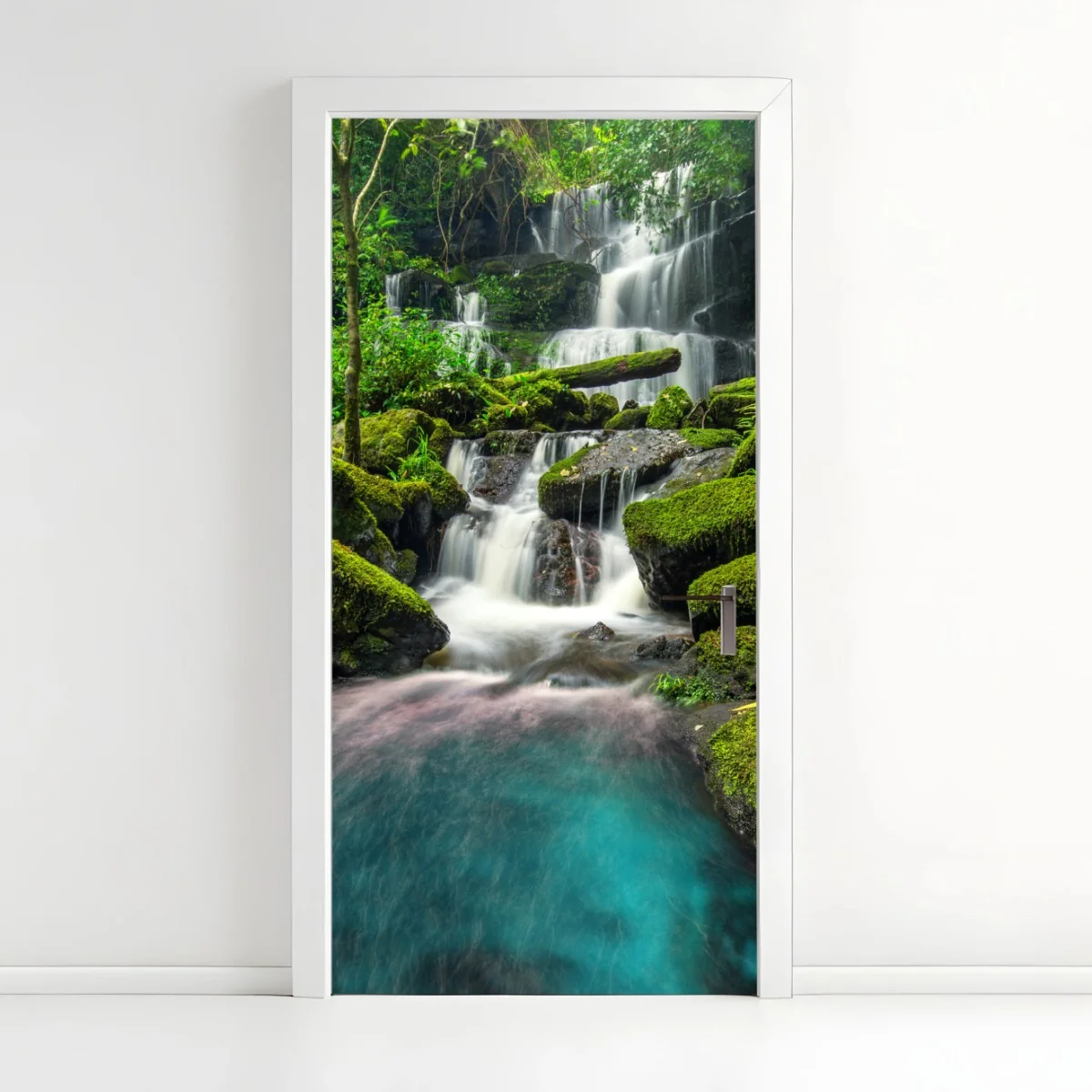 Türaufkleber ruhiger wasserfall in Phu Tub Berk, Thailand – Wallnifity®