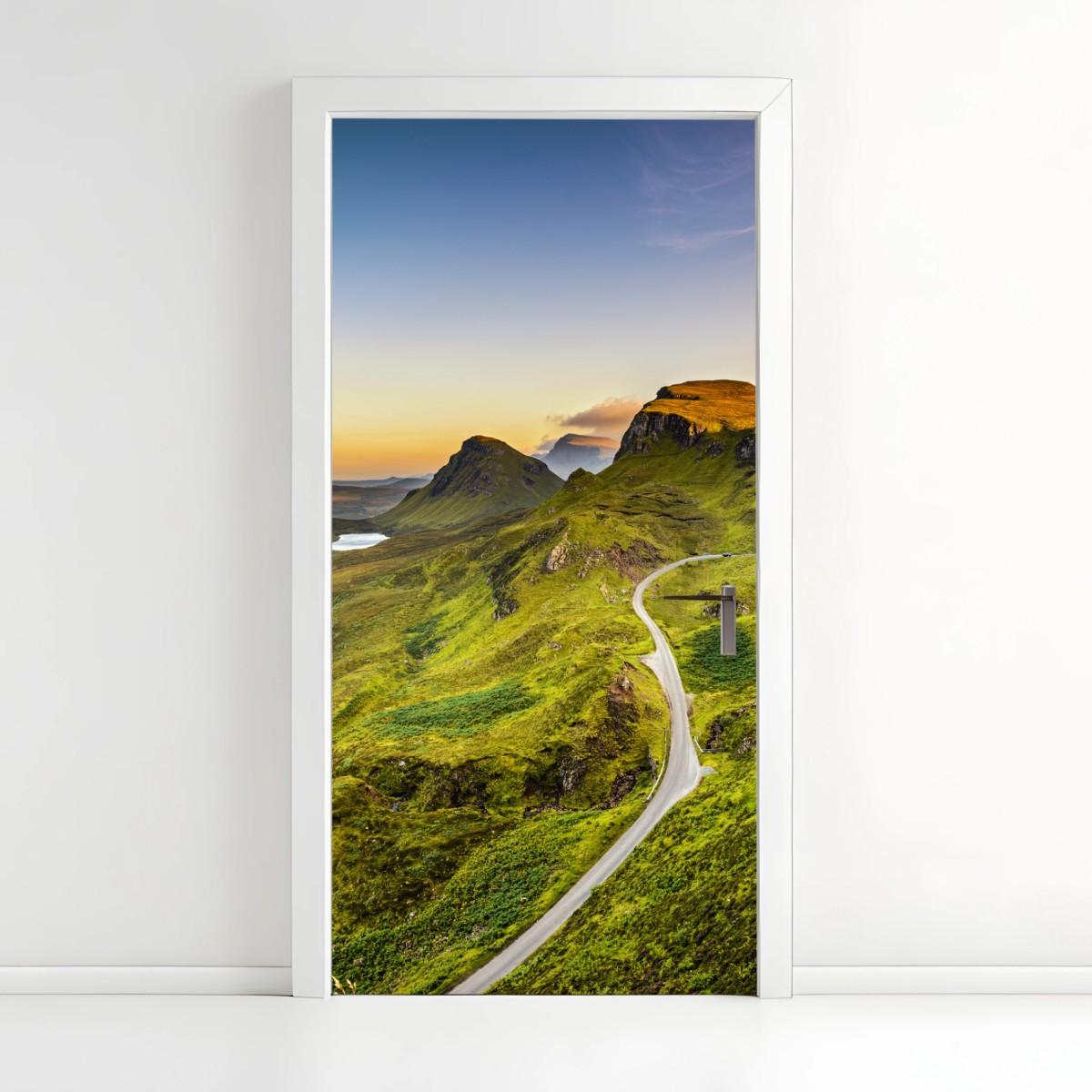 Türaufkleber sonnenuntergang über Quiraing, Isle of Skye – Wallnifity®