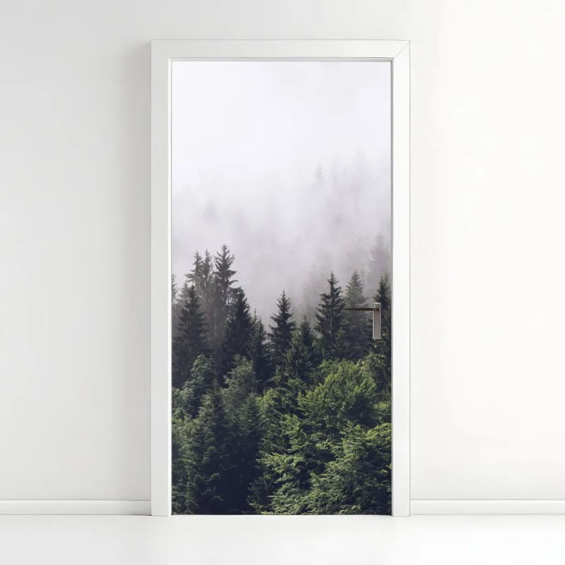 Türaufkleber dunkler marmor mit goldenen und cremefarbenen adern – Wallnifity®