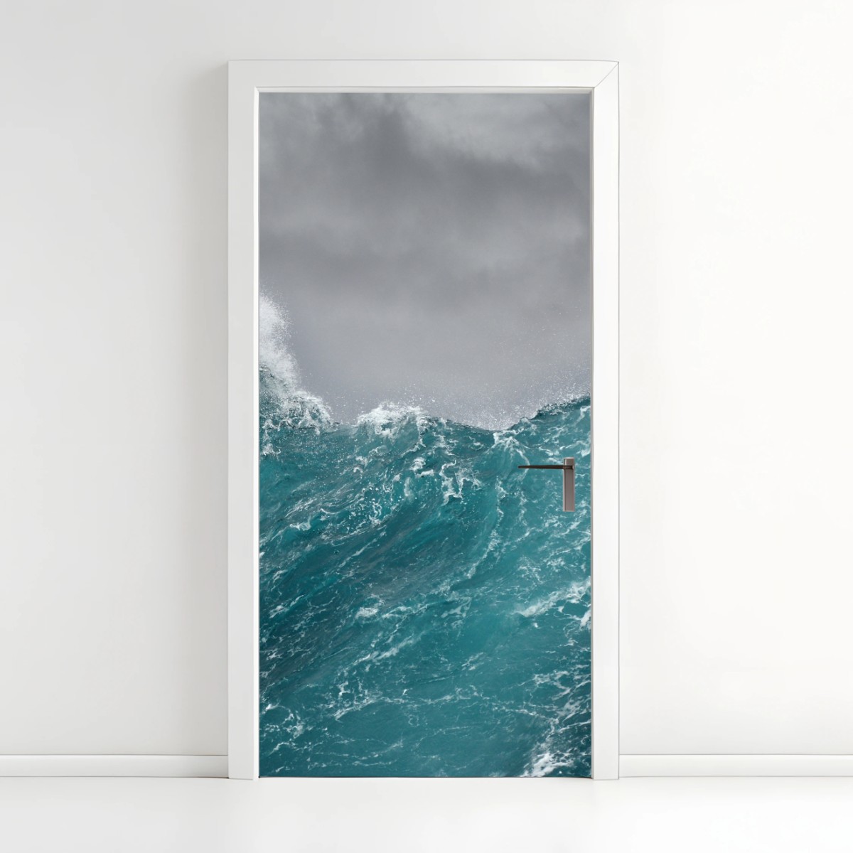 Türaufkleber turbulente türkisfarbene ozeanwellen – Wallnifity® Türaufkleber turbulente türkisfarbene ozeanwellen – Wallnifity®