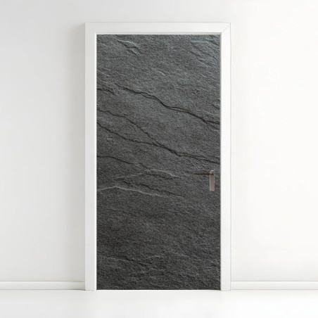 Türaufkleber dunkle schiefertextur – Wallnifity®