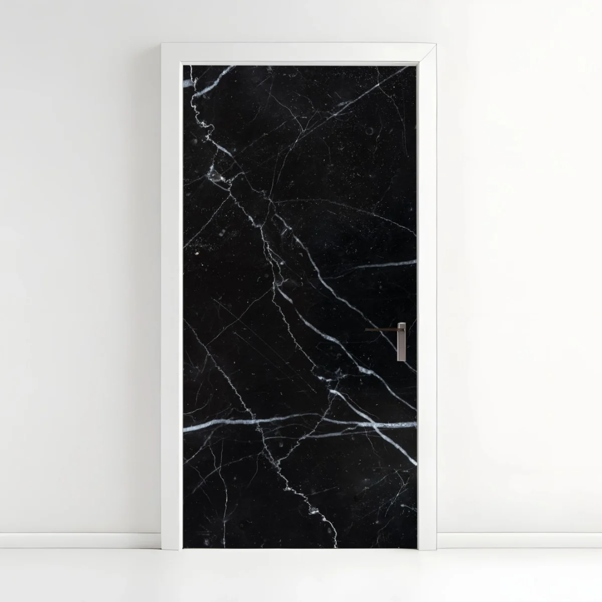 Türaufkleber schwarze marquina marmorstruktur für moderne interieur – Wallnifity®