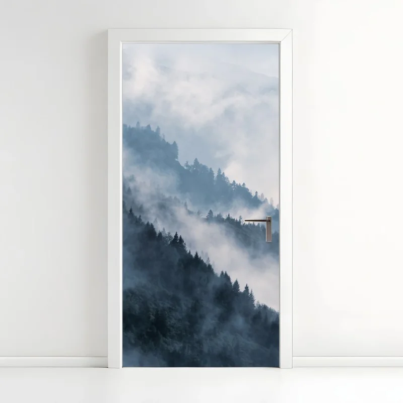 Türaufkleber goldener tropischer strand bei sonnenuntergang – Wallnifity®