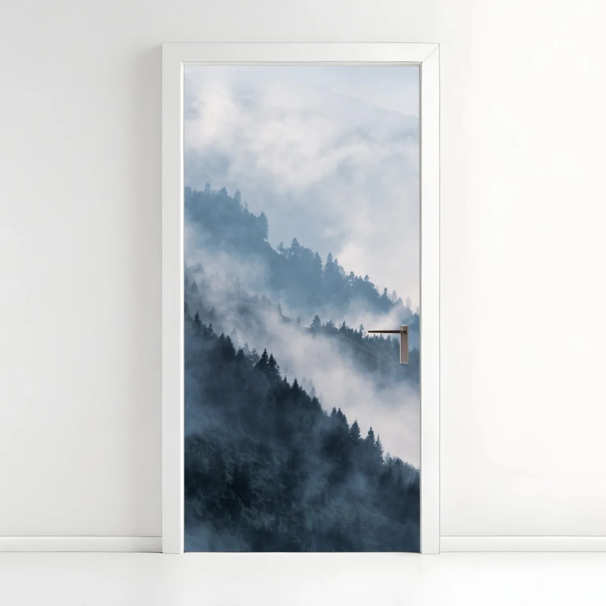 Türaufkleber nebelverhangene bergkämme – Wallnifity®